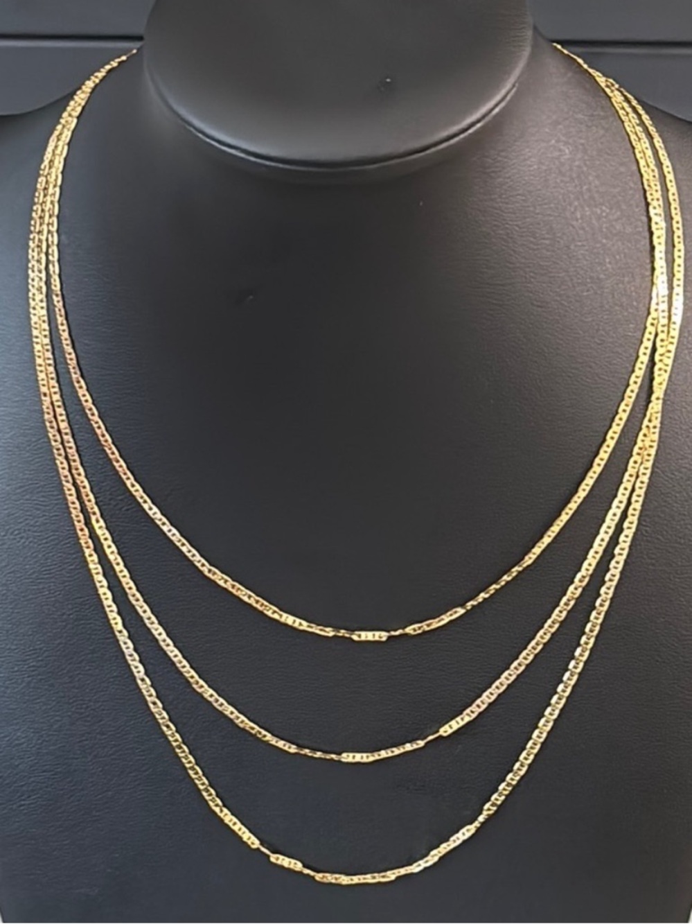 NEW 18k gold filled Gucci mariner necklace chain STACK